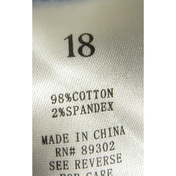 A Beautiful Soul Arula Blue Stretch Corduroy Button Front Mini Skirt Plus Sz 18 - Picture 6 of 7